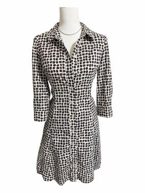 kate spade coffee bean print shirt dress
